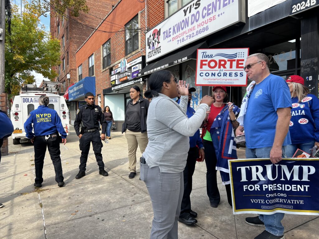 Patrick McManus, Tina Forte and NYPD