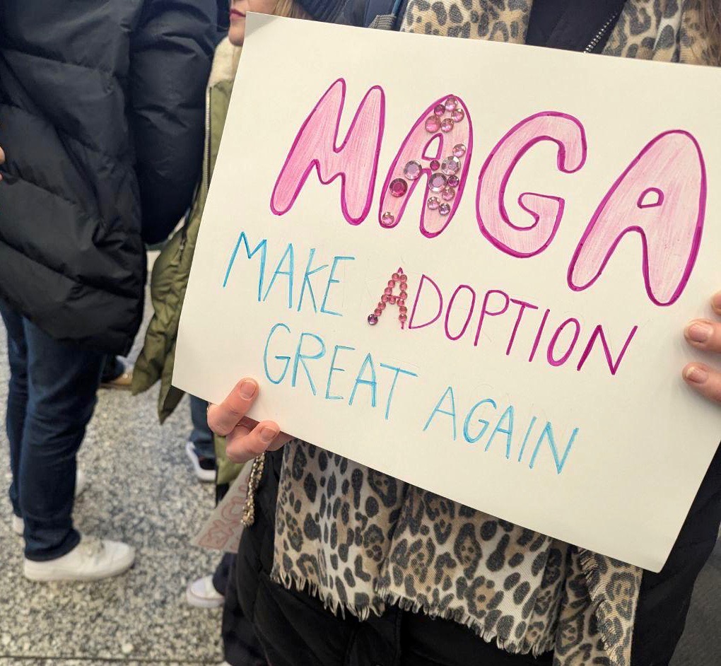 MAGA sign for Adoption