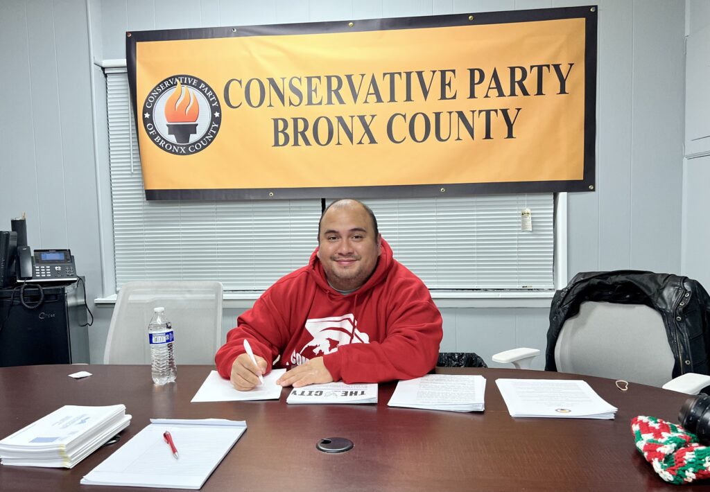 Gonzalo Duran, Vice Chairman of the Bronx County Conservative Party.