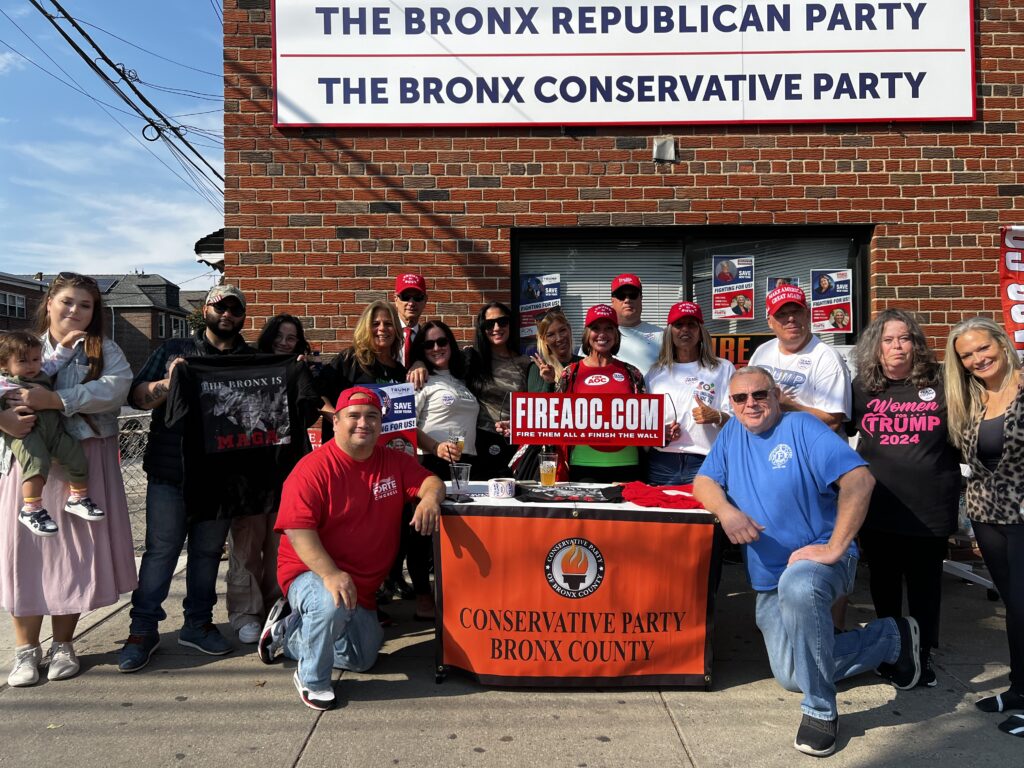 The Bronx County Conservative Party at the Bronx Columbus Day Parade. 