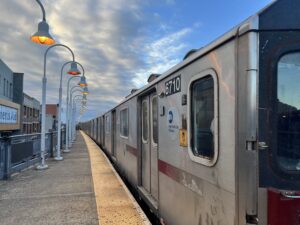 Photo by Gonzalo Duran of the 2 Train on Freeman Street.