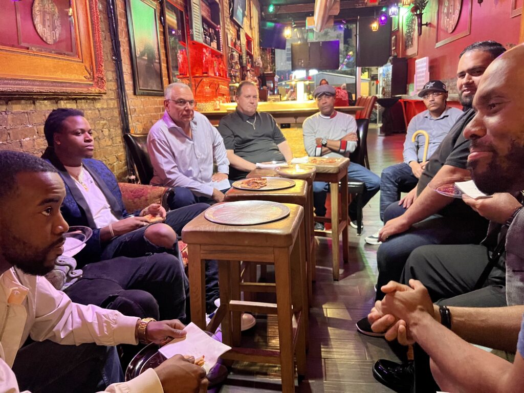 Gary Lutz at a community event
