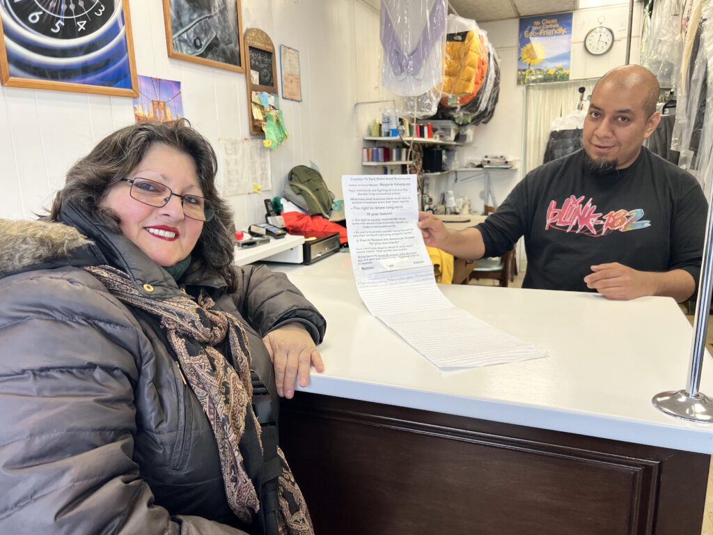 Candidate Grace Marrero Speaking with Local Business Owners