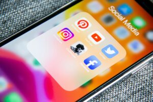 Social Media Icons on Phone