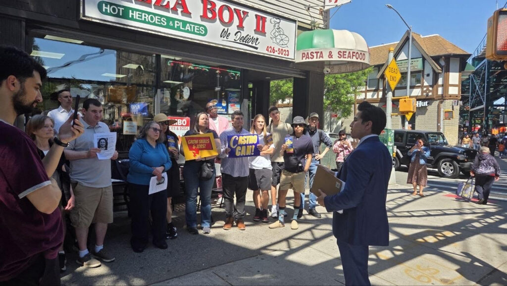 Brandon Castro During a Speech